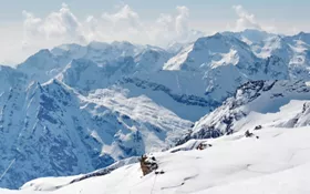 Montañas nevadas en Italia